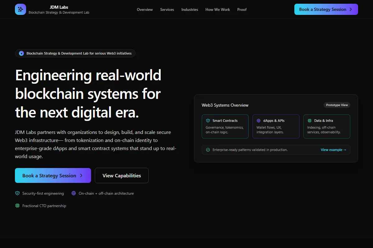 JDM Labs — Blockchain y Web3